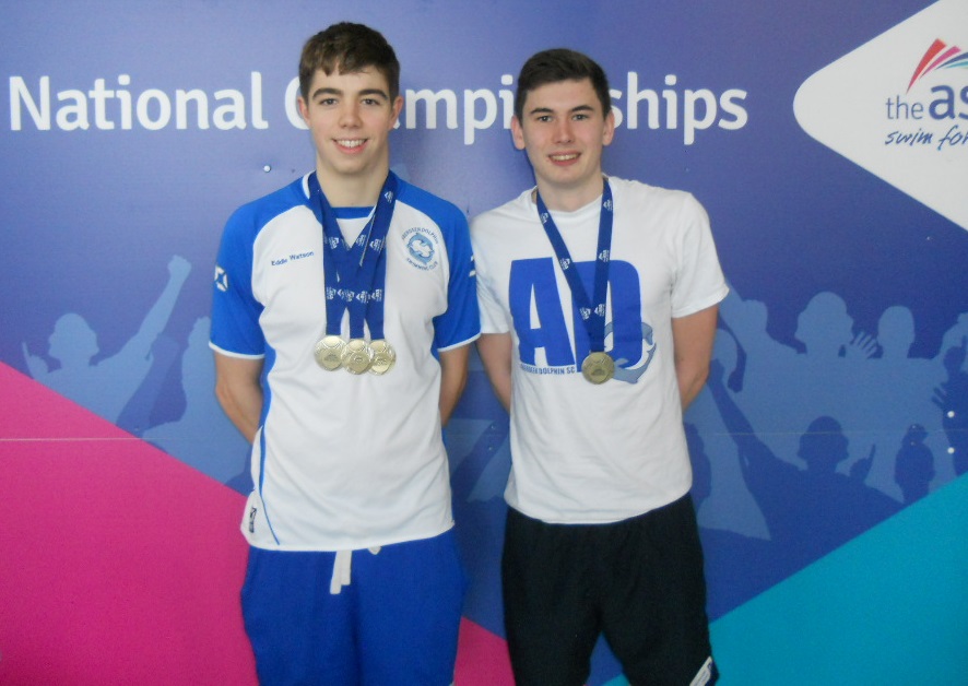 Eddie and Robert with their Gold medals